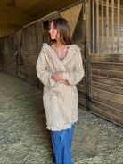 western chic fringe sweater cardigan
